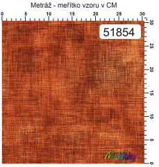 MOB Metráž kolekce lněný vzhled skořicová náš tisk na objednávku – výběr z materiálů
