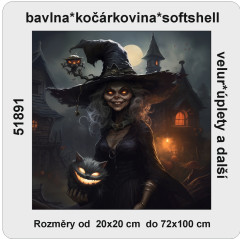 OB Panel - výběr z rozměrů - čarodějnice halloween Materiál - výběr z variant
