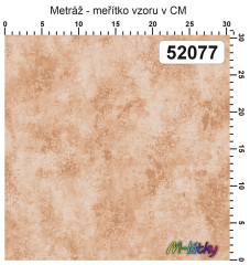 OB Metráž kolekce vintage hnědé květy náš tisk na objednávku – výběr z materiálů