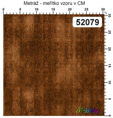 OB Metráž kolekce vintage hnědé květy náš tisk na objednávku – výběr z materiálů