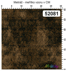 OB Metráž kolekce vintage hnědé květy náš tisk na objednávku – výběr z materiálů