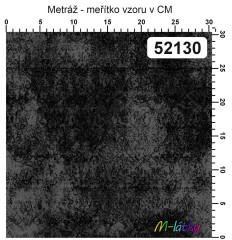 OB Metráž kolekce vintage černošedé květy náš tisk na objednávku – výběr z materiálů