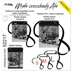 MOB Panel - Malá crossbody Ála - výběr z rozměrů - parní lokomotiva návod k panelu zdarma - více v popisu produktu