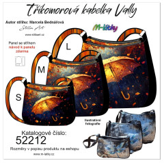 MOB B Panel se střihem - tříkomorová kabelka Vally - deštník ve větru fotonávod v popisu produktu - výběr z rozměrů