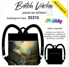 MOB Panel překlápěcí batoh Václav Classic - štika panel se střihem tisk na objednávku