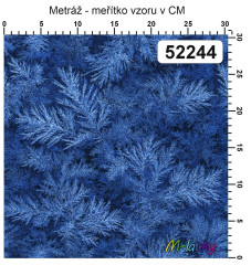 OB Metráž modrá námraza náš tisk na objednávku – výběr z materiálů