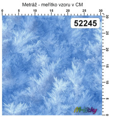 OB Metráž modrá námraza náš tisk na objednávku – výběr z materiálů