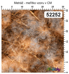 OB Metráž rezavá námraza náš tisk na objednávku – výběr z materiálů