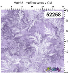 OB Metráž fialová námraza náš tisk na objednávku – výběr z materiálů