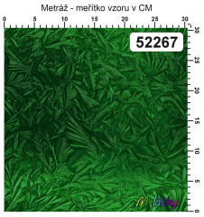 OB Metráž zelená námraza náš tisk na objednávku – výběr z materiálů
