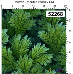 OB Metráž zelená námraza náš tisk na objednávku – výběr z materiálů