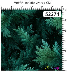 OB Metráž zelená námraza náš tisk na objednávku – výběr z materiálů