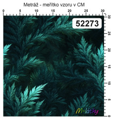 OB Metráž zelená námraza náš tisk na objednávku – výběr z materiálů