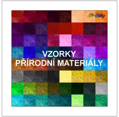 Vzorky přírodních materiálů k tisku
