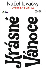 MOB Nažehlovačky - velikost archu A4, A5 nebo A6 - Krásné Vánoce