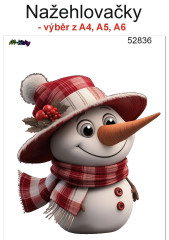 MOB Nažehlovačky - velikost archu A4, A5 nebo A6 - sněhulák