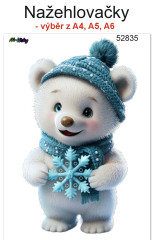 MOB Nažehlovačky - velikost archu A4, A5 nebo A6 - Lední medvěd