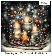 MOB Panel - výběr z rozměrů - vánoční svíčky Materiál - výběr z variant