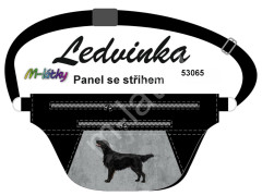 MOB Panel k ušití - Ledvinka Eva - výběr z variant materiálu - Flat coated retrívr - návod k panelu zdarma - více v popisu produktu