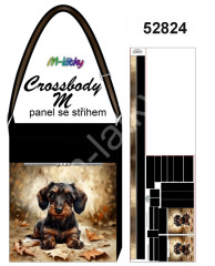 MOB Panel k ušití - Cross body kabelka Dana M - jezevčík Návod zdarma - více v popisu produktu