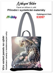 MOB Nákupní taška - gepard panel se střihem náš tisk na objednávku