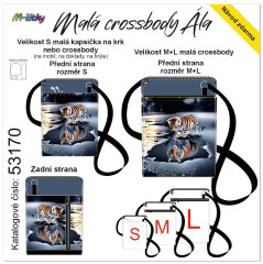 MOB Panel - Malá crossbody Ála - výběr z rozměrů - tygr zrcadlení návod k panelu zdarma - více v popisu produktu
