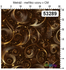 OB Metráž kolekce spirály (tisk není metalický) v odstínu barvy: hnědá náš tisk na objednávku – výběr z materiálů