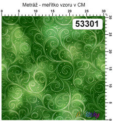 OB Metráž kolekce spirály (tisk není metalický) v odstínu barvy: zelená náš tisk na objednávku – výběr z materiálů