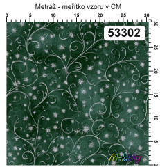 OB Metráž kolekce spirály (tisk není metalický) v odstínu barvy: zelená náš tisk na objednávku – výběr z materiálů