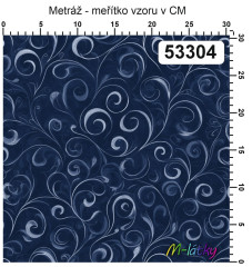 OB Metráž kolekce spirály (tisk není metalický) v odstínu barvy: modrá náš tisk na objednávku – výběr z materiálů