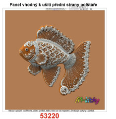 MOB Panel k ušití  - dekorativní polštář - perníková ryba výběr z variant