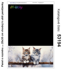 MOB Panel  o rozměru 25x35 cm - vhodný na ušití peněženky - kočky výběr z variant materiálu - vlastní sublimační tisk na objednávku