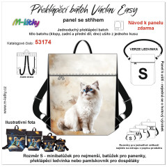 MOB Panel  batoh Václav Easy - Ragdoll panel se střihem na objednávku