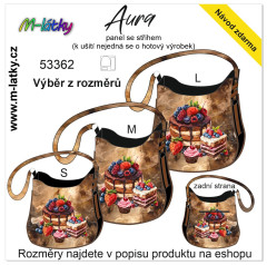 MOB Panel se střihem - kabelka Aura - dort fotonávod v popisu produktu - výběr z rozměrů