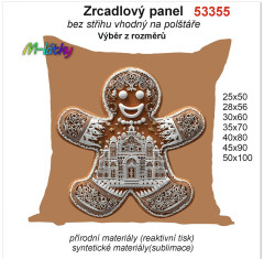 MOB Zrcadlový panel na polštář vánoční perníček náš tisk na objednávku