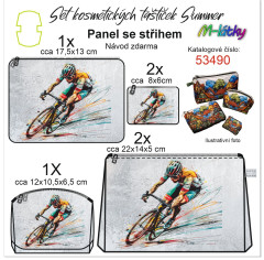 MOB Panel - Set kosmetických taštiček Summer - dáma s vínem návod k panelu zdarma - více v popisu produktu