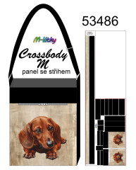 MOB Panel k ušití -Cross body kabelka Dana malá - jezevčík Návod zdarma - více v popisu produktu