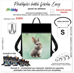 MOB Panel  batoh Václav Easy - králík panel se střihem na objednávku