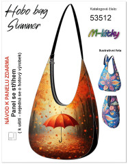 MOB Panel k ušití  - Hobo bag Summer - deštník - výběr z materiálů