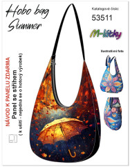 MOB Panel k ušití  - Hobo bag Summer - deštník - výběr z materiálů