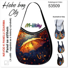 MOB Panel k ušití  - Hobo bag City - deštník - výběr z materiálů