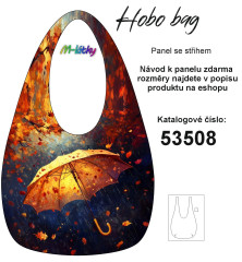 MOB Hobo bag Basic  (nákupní taška) - deštník - panel se střihem tisk na objednávku