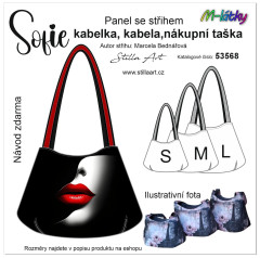 MOB B Panel se střihem - Kabela Sofie - tvář fotonávod v popisu produktu - výběr z rozměrů