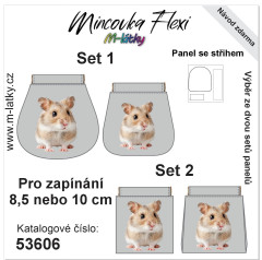 MOB Panel - Mincovka Flexi (pérko 8,5 nebo 10 cm) - křeček tisk na objednávku
