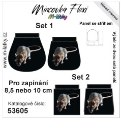 MOB Panel - Mincovka Flexi (pérko 8,5 nebo 10 cm) - myš tisk na objednávku