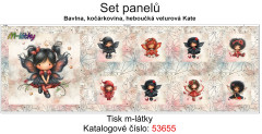 MOB Set panelů nejen na patchwork motýlí víla náš tisk na objednávku