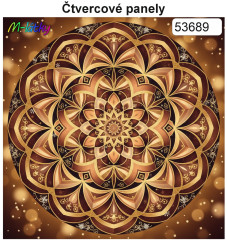 OB Panel čtvercový mandala výběr z rozměrů a materiálů – tisk na objednávku