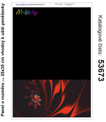 MOB Panel  o rozměru 25x35 cm - vhodný na ušití peněženky - fraktál výběr z variant materiálu - vlastní sublimační tisk na objednávku