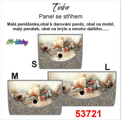 MOB Peněženka Tinka vánoční dekorace Panel se střihem - fotonávod v popisu produktu