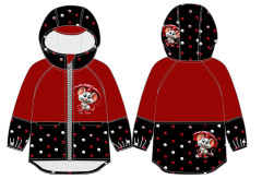 MOB F - Panel se střihem dětská bunda Trail myš s dešníkem 80-170 tisk na objednávku